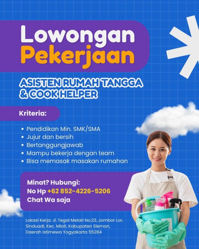 Poster lowongan LOKER JOGJA