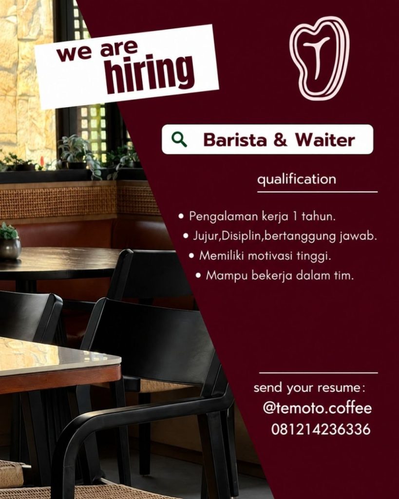 Poster lowongan LOKER JOGJA