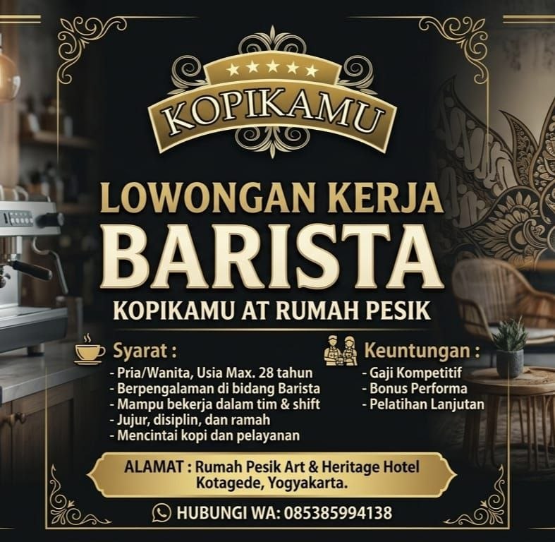 Poster lowongan Kopikamu