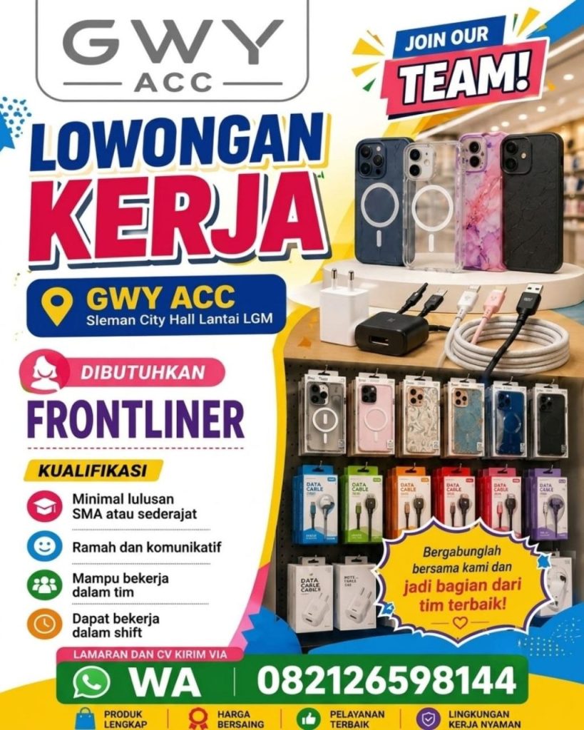 Poster lowongan GWY ACC