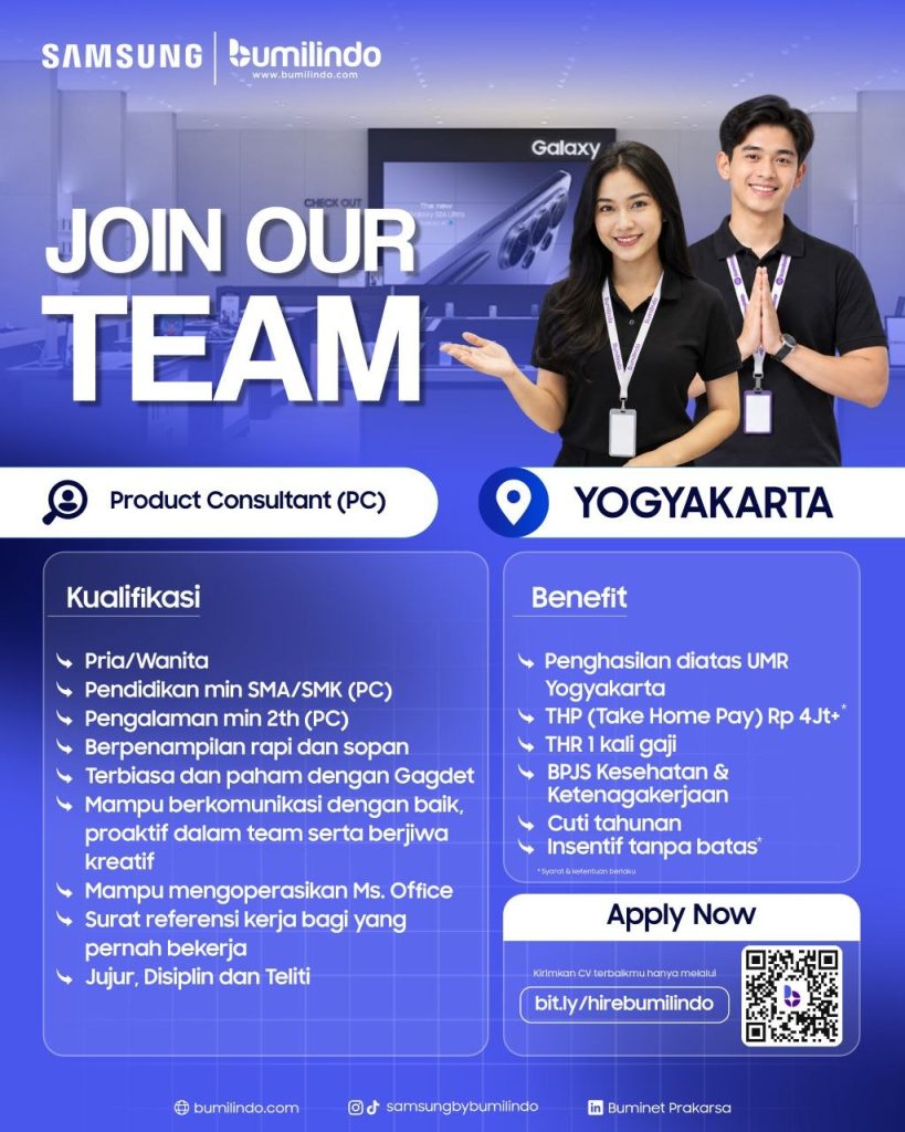Poster lowongan Bumilindo