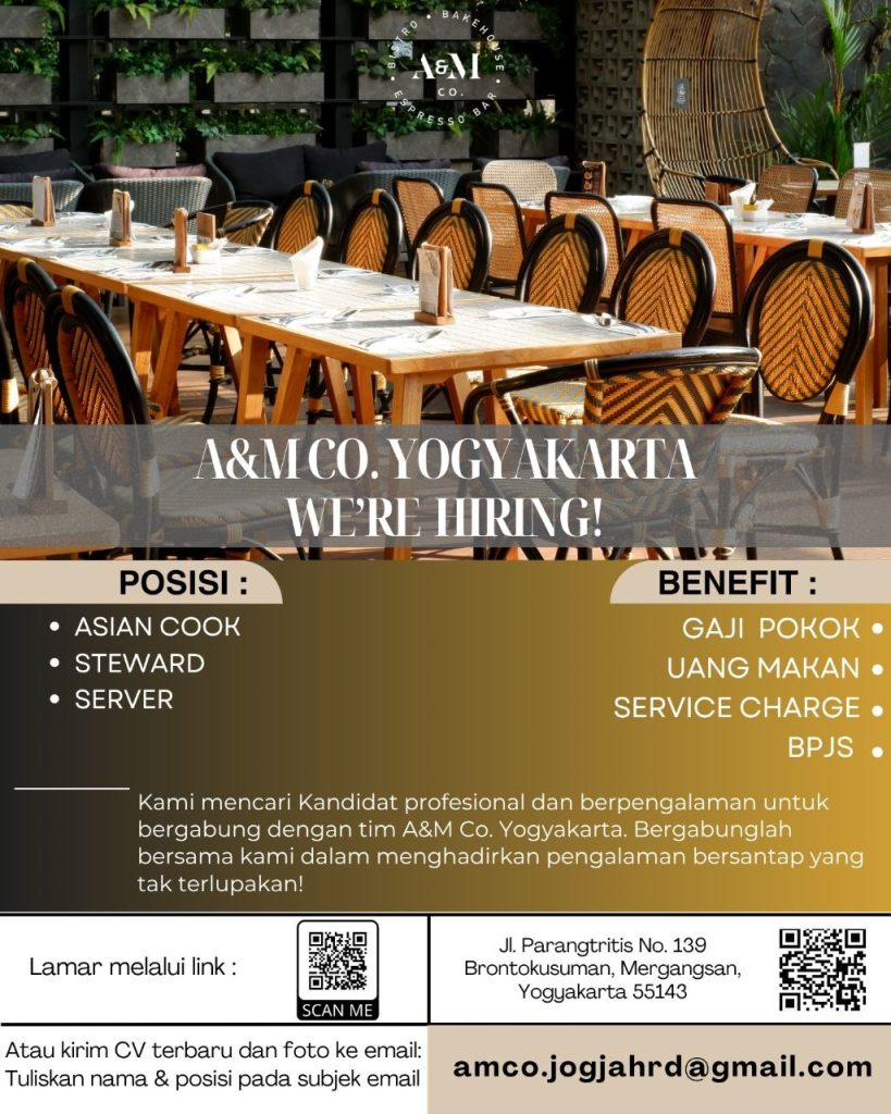Poster lowongan A&M Co.