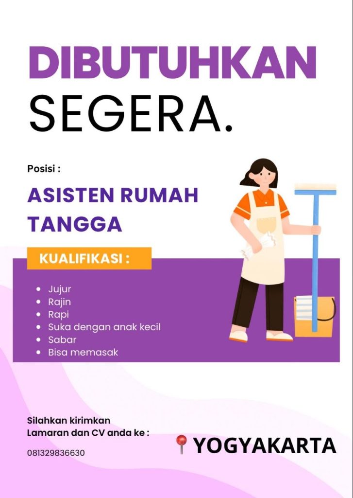 Poster lowongan LOKER JOGJA