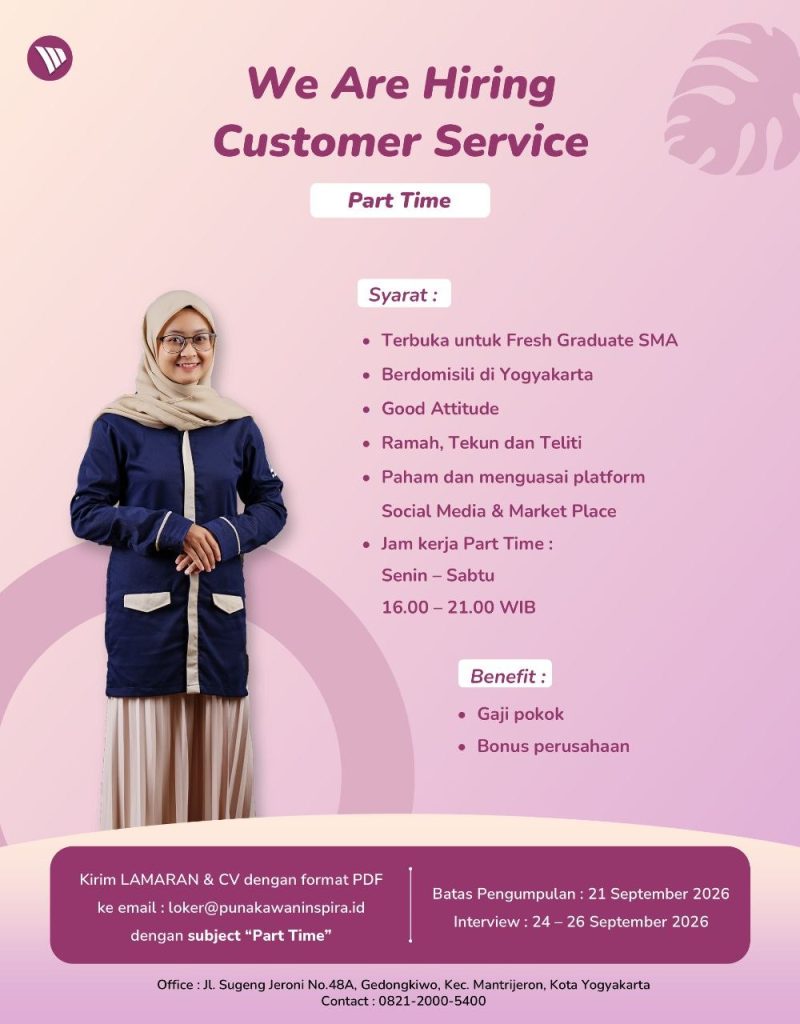 Poster lowongan LOKER JOGJA