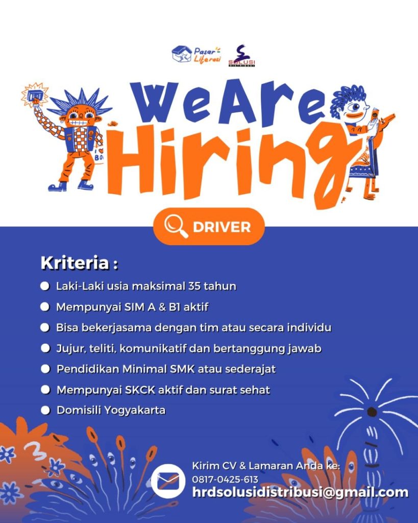 Poster lowongan LOKER JOGJA