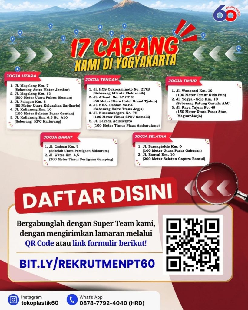 Poster lowongan Toko Plastik 60