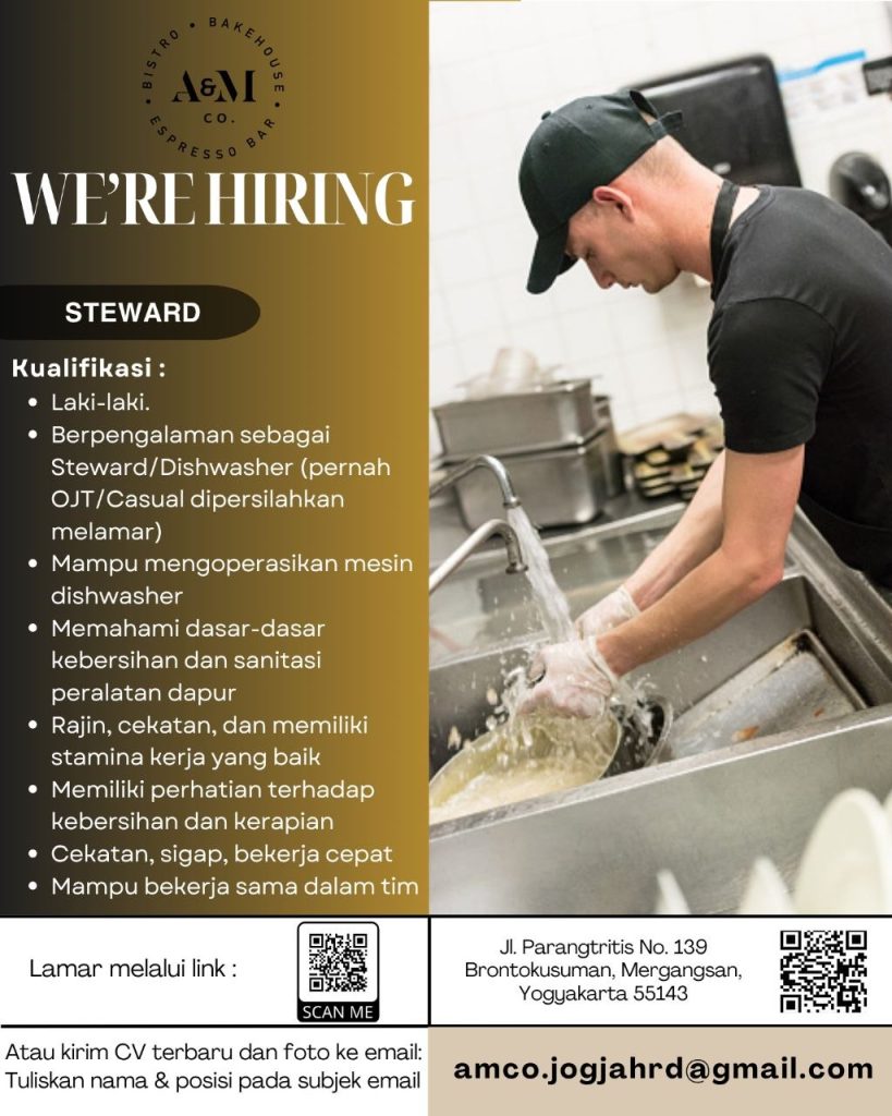 Poster lowongan A&M Co.