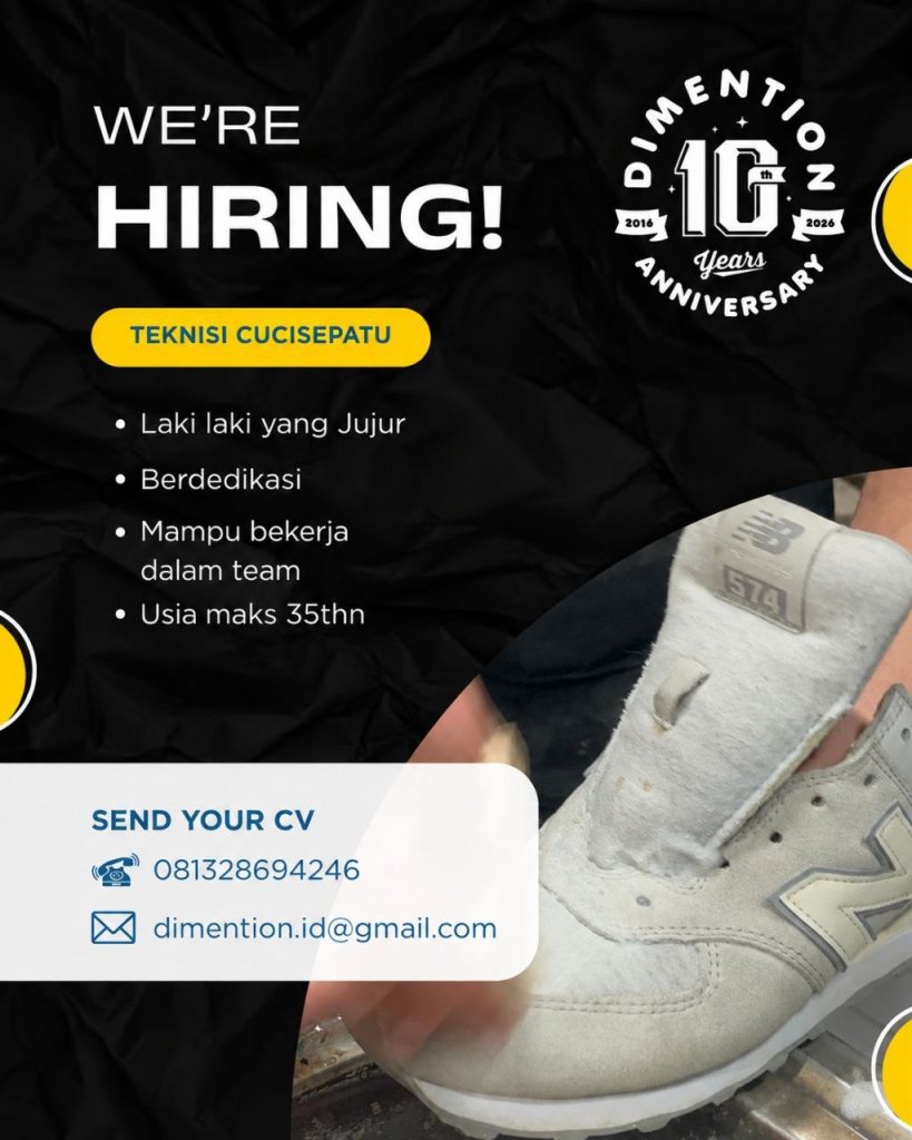 Poster lowongan Dimention