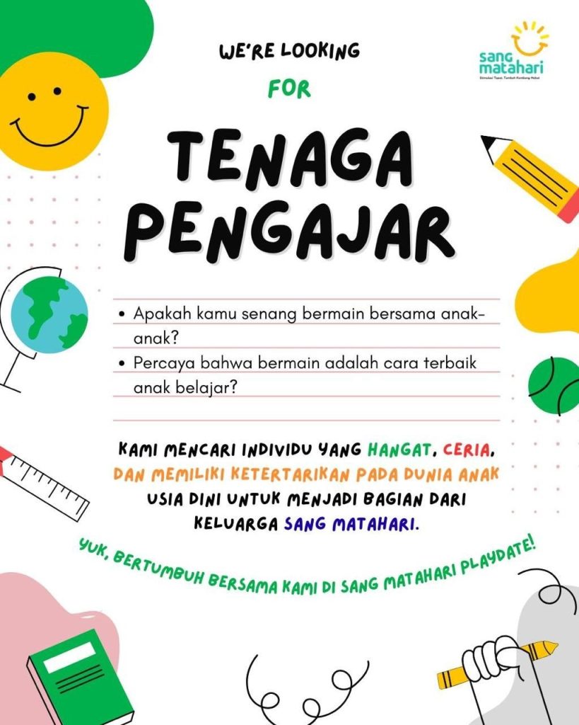 Poster lowongan Sang Matahari