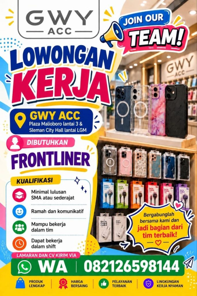 Poster lowongan GWY ACC