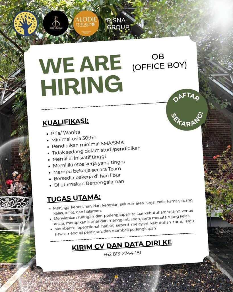 Poster lowongan RISNA GROUP