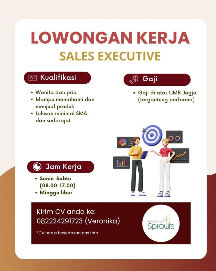 Poster lowongan Pockets of Sprouts