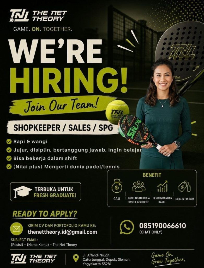 Poster lowongan THE NET THEORY