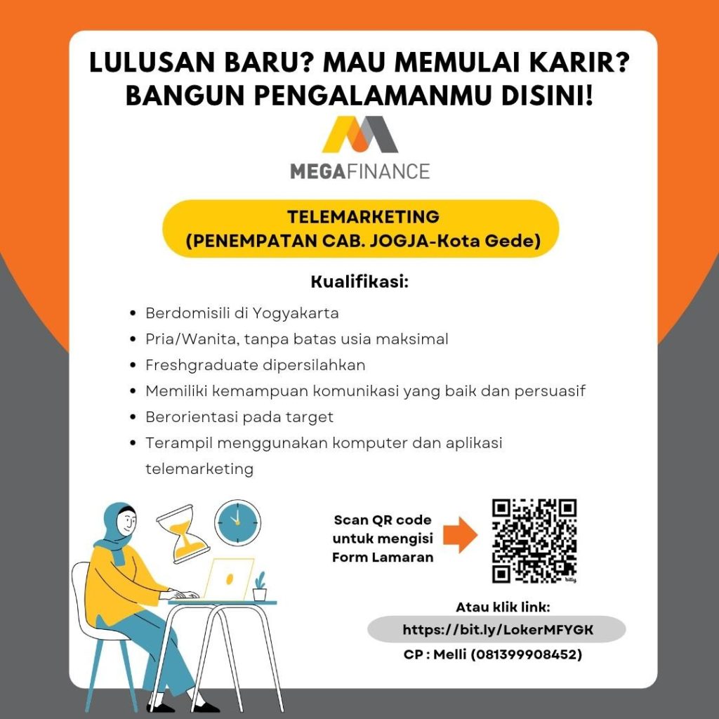 Poster lowongan MEGAFINANCE